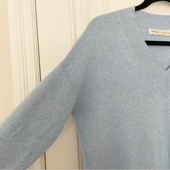 InWear Tenley V neck Pullover Sweater in Blue Size Small - Picture 8 of 13